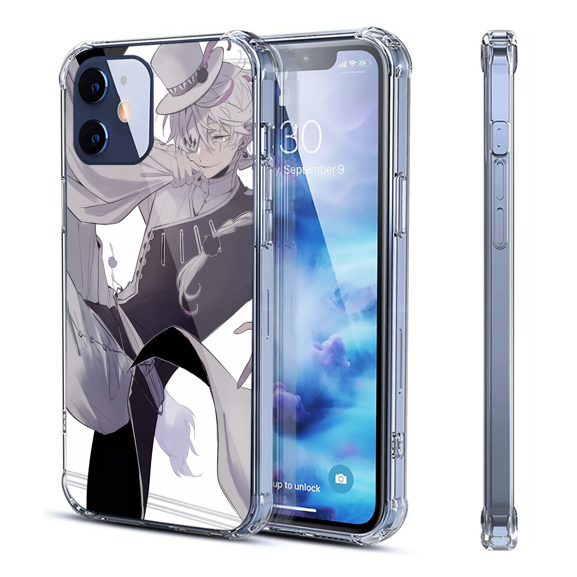 （画像用） 文豪ストレイドッグス Bungo Stray Dogs 【iPhone 12シリーズ対応】透明スマホケース（クリアソフトケース）